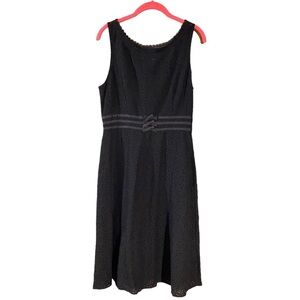 Connected Apparel Fit and Flare Lace Dress Size‎ 12 Sleeveles A-Line Mini Black